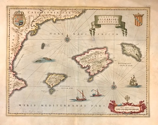 Mercator Gerard - Hondius Jodocus Insulae Balearides et Pytiusae 1638 Amsterdam 